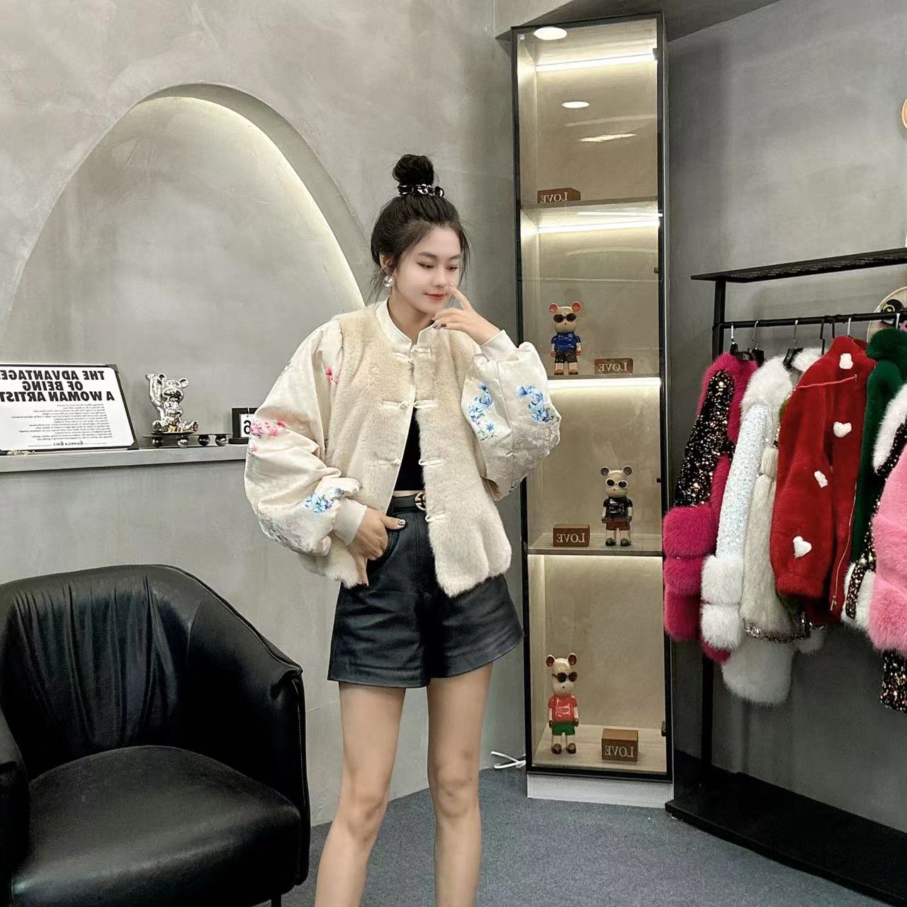 【D Y Z】2024新款休闲百搭减龄设计师外套23207