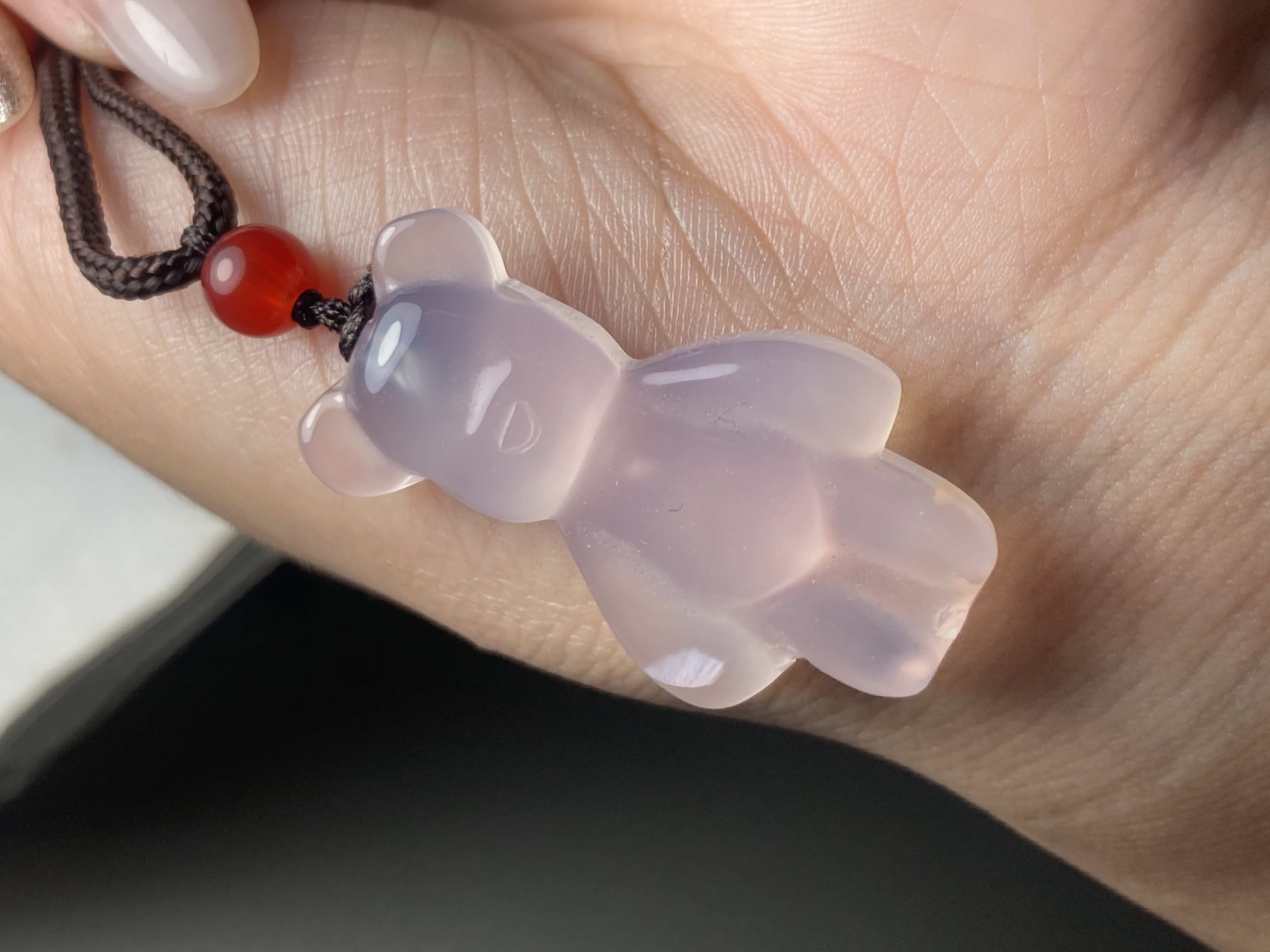 天然玛瑙暴力熊挂件