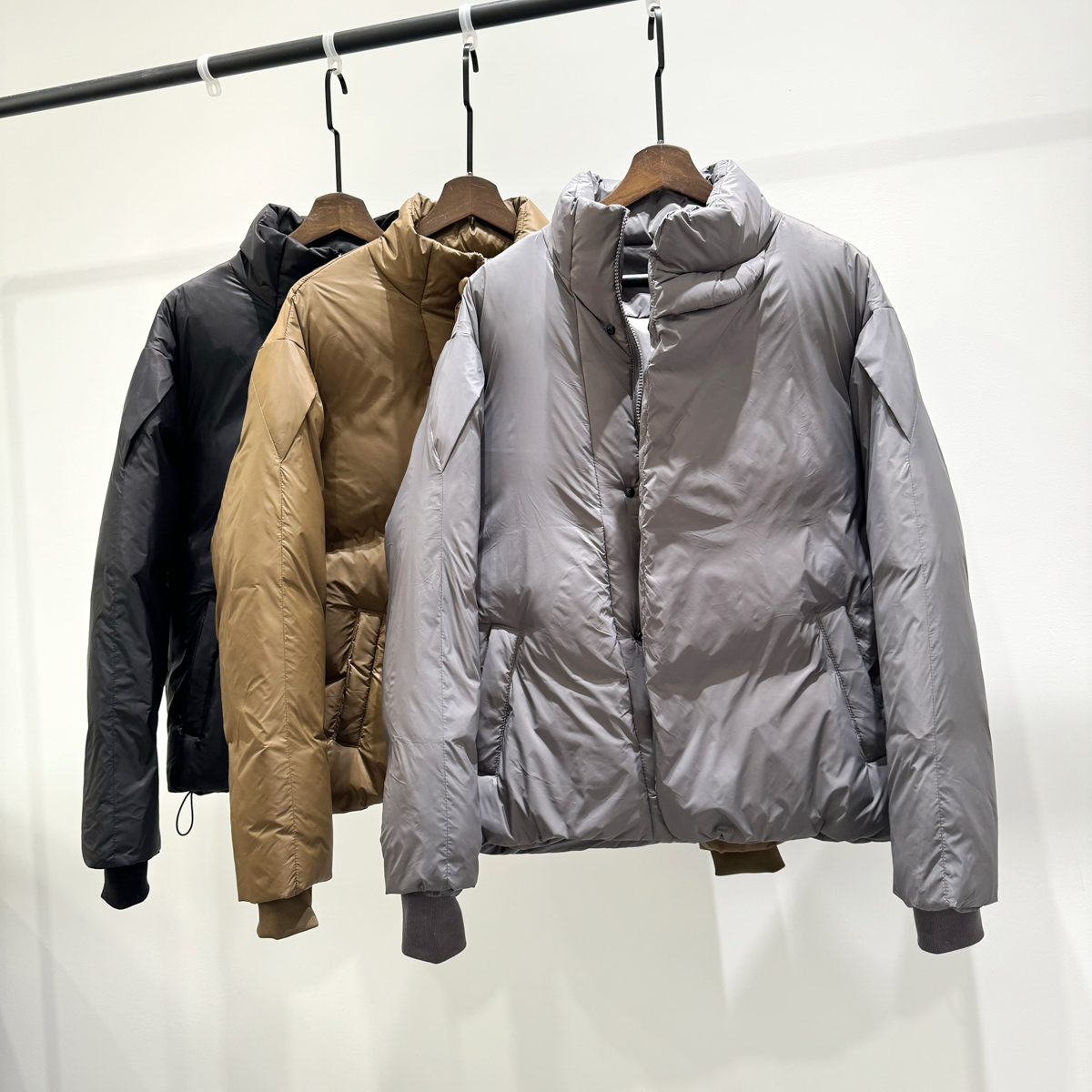 K高充绒羽绒服男潮流冬季气质美式时尚百搭斜襟立领宽松保暖外套