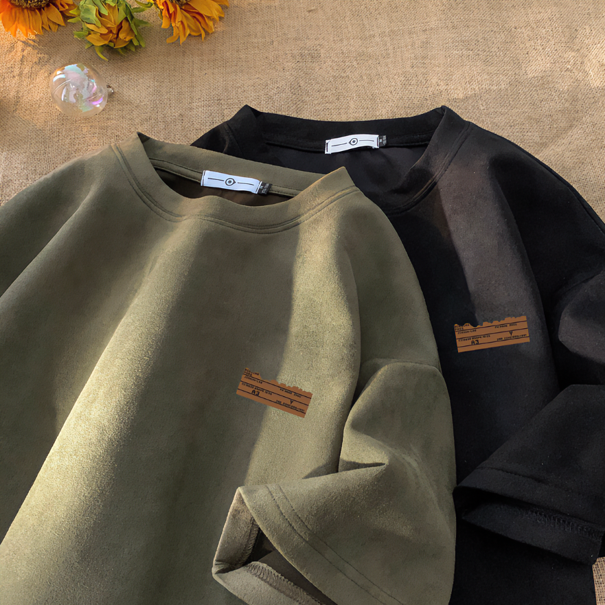 @MXD 280g重磅美式复古休闲短袖T恤男士夏季潮牌宽松大码半袖体恤