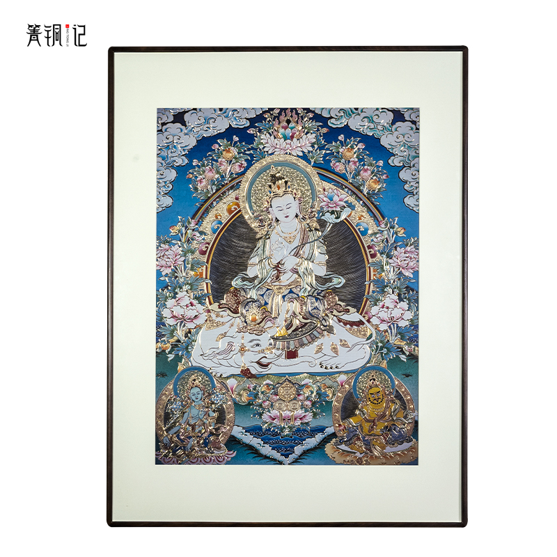 [箐铜记]新中式唐卡普贤菩萨