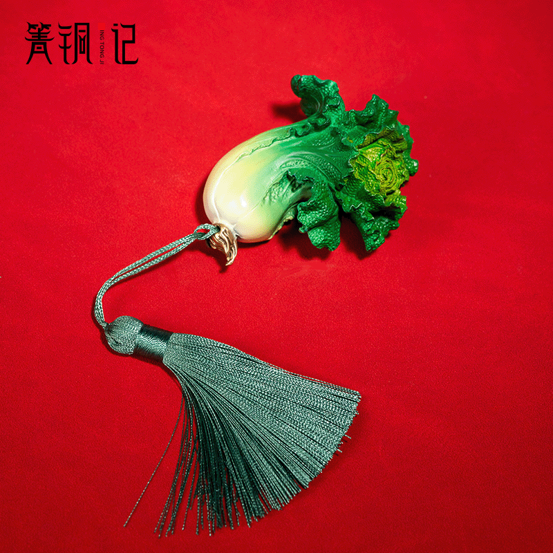 [箐铜记]新款全黄铜手中有财纯手工精美手把玩创意摆件