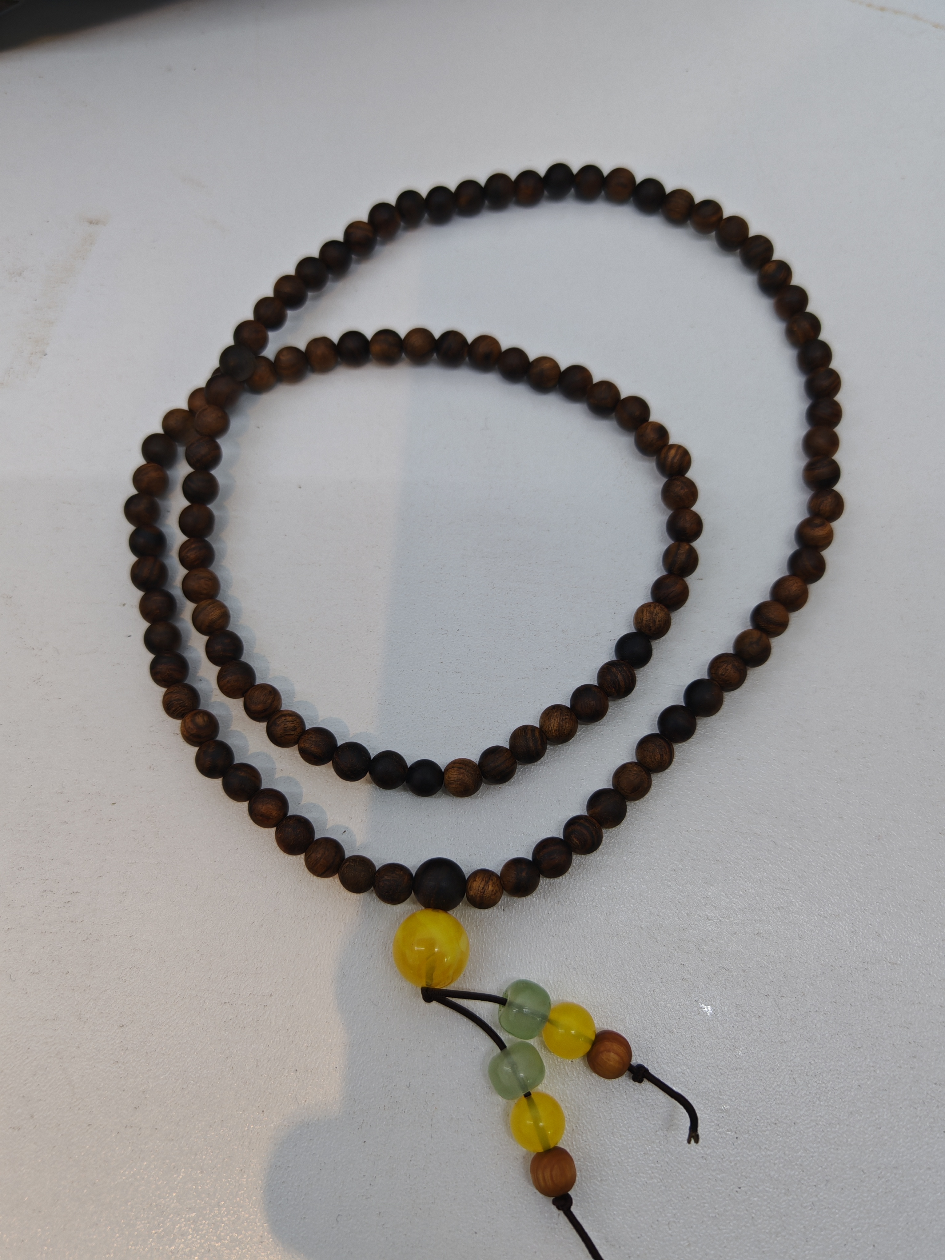 小手串吊坠，乌木圆雕作品