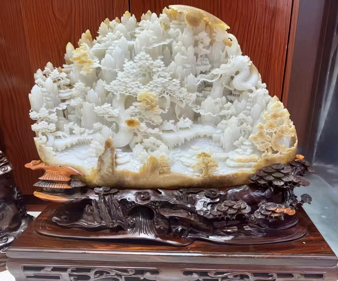 新疆和田玉山水摆件收藏传世珍品