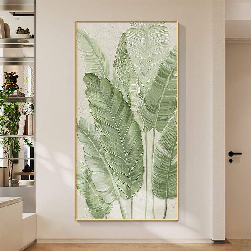 砂岩肌理画家大业大现代简约原木风品质入户玄关走廊沙岩挂画新款