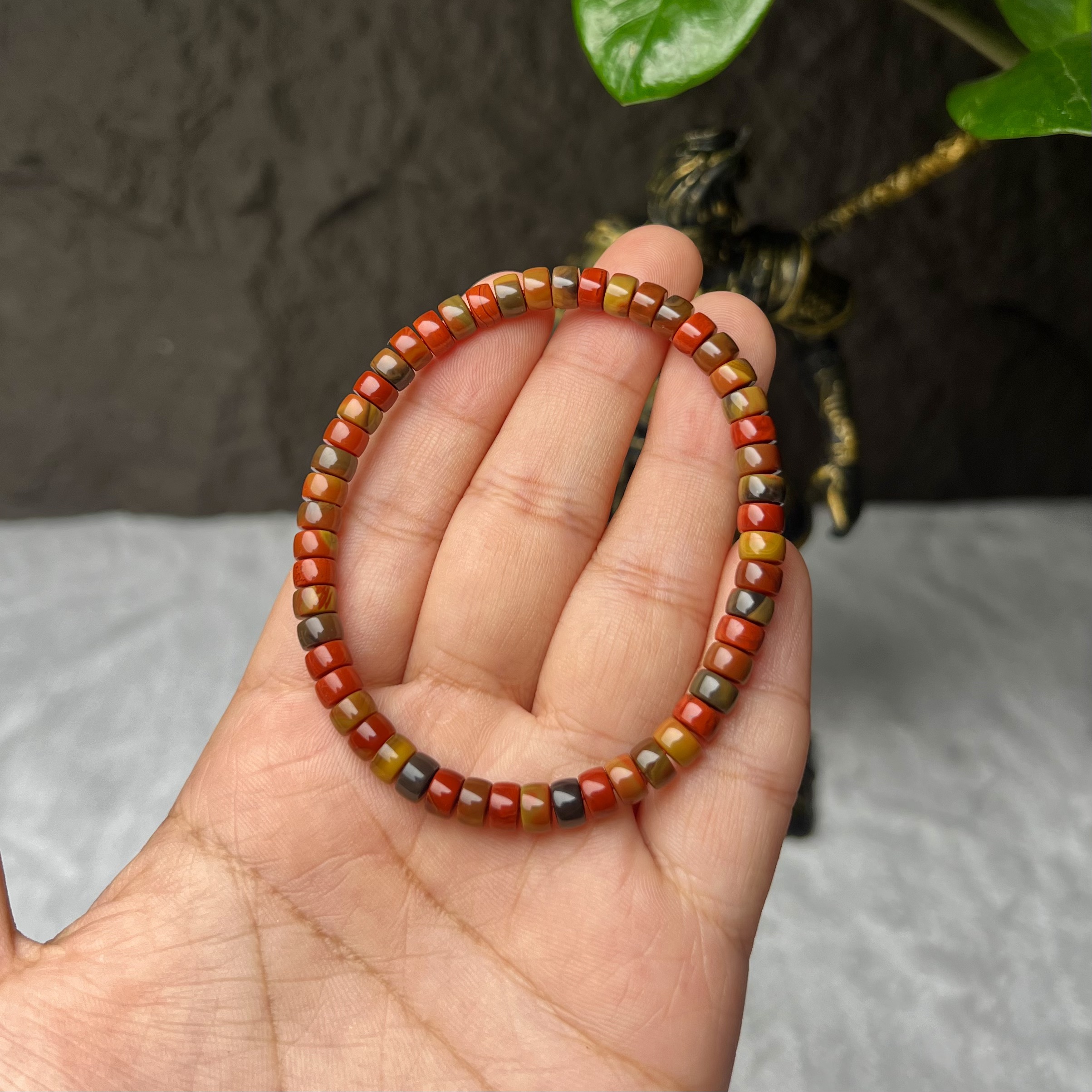 天喜四川凉山天然包浆南红手串男女直切归南红手串纯天然真品100%