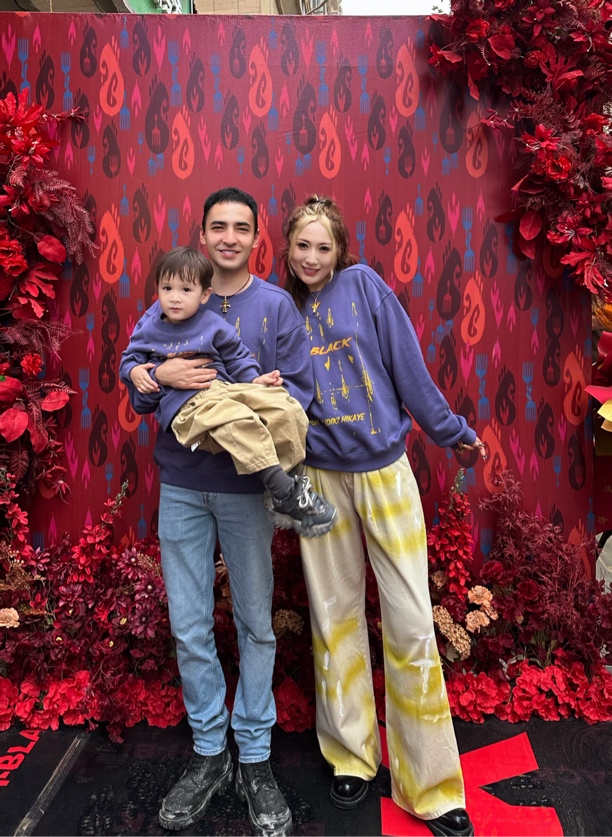 BH-BLACK新款淡紫色圆领卫衣