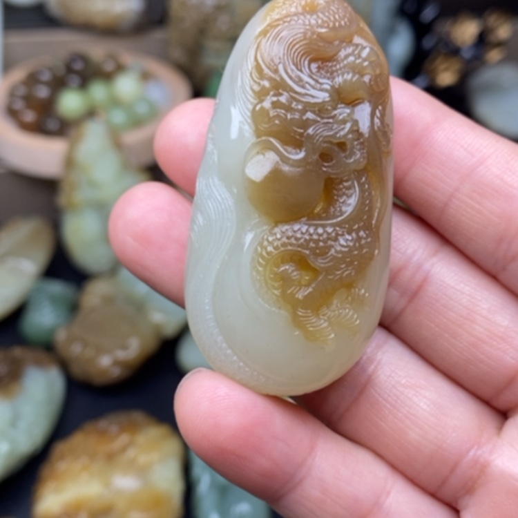 【闪购商品】和田玉（糖玉）颈饰未镶嵌꧁****꧂