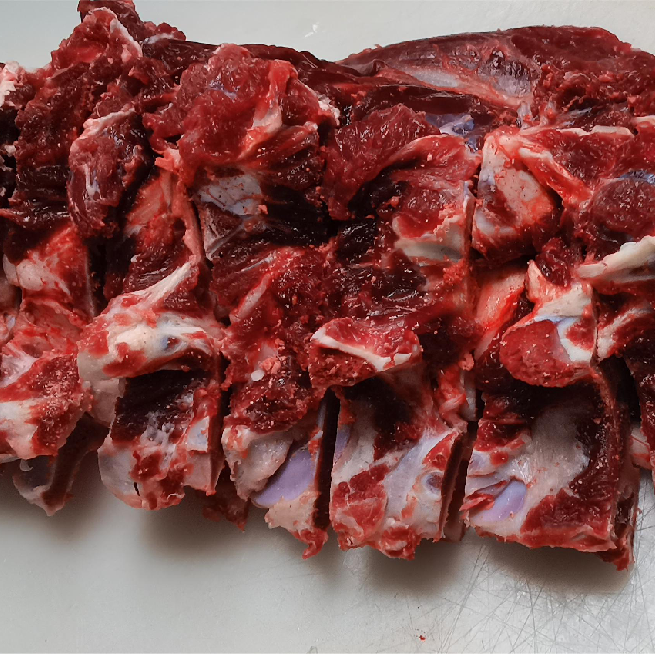 【新鲜牛脖骨】 新鲜牛肉 谷饲丹东小黄牛 清真食品 现切牛肉 顺丰