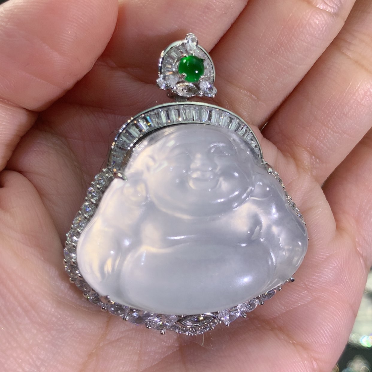 【闪购商品】石英质玉颈饰银S925镶嵌?***?