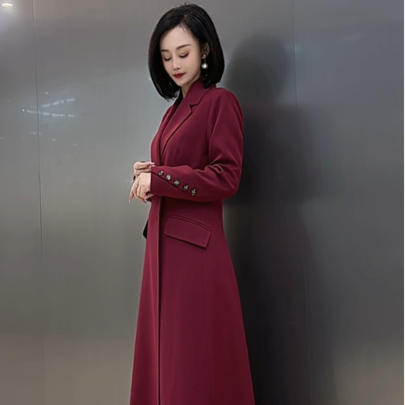 《2024升级款风衣》气质显瘦时尚修身秋冬轻奢风衣