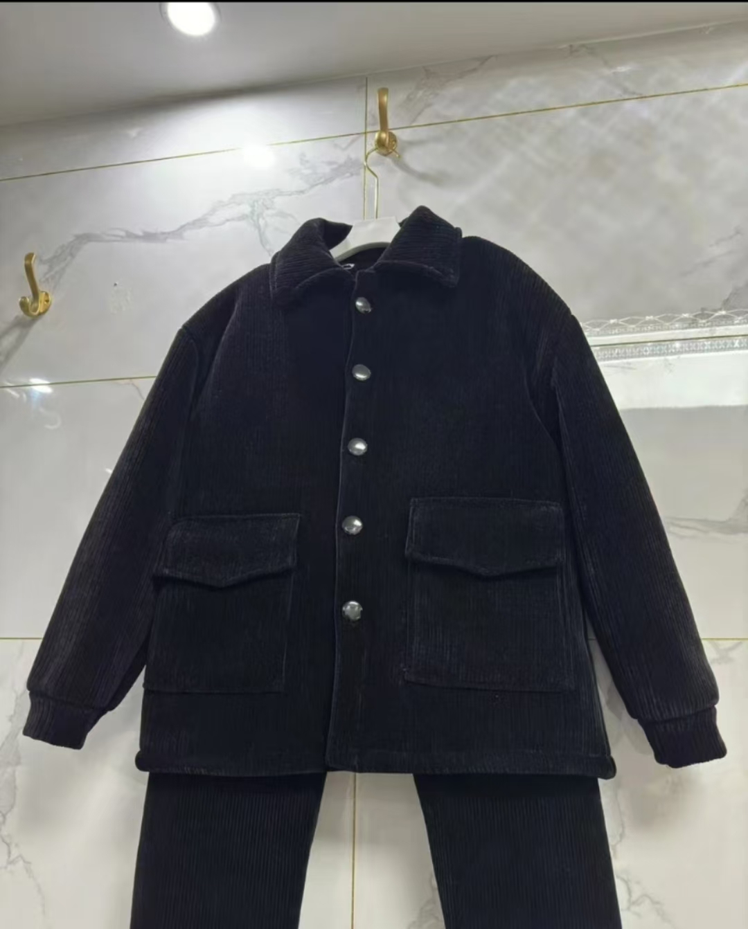 新款高档男款雪尼尔三层加厚保暖套装家居服外出款001款