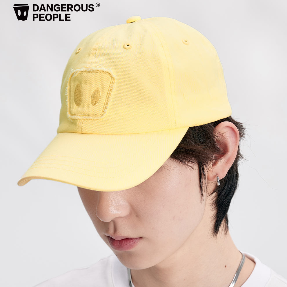 Dangerouspeople薛之谦dsp纸袋人贴布刺绣水洗棒球帽显脸小遮阳帽