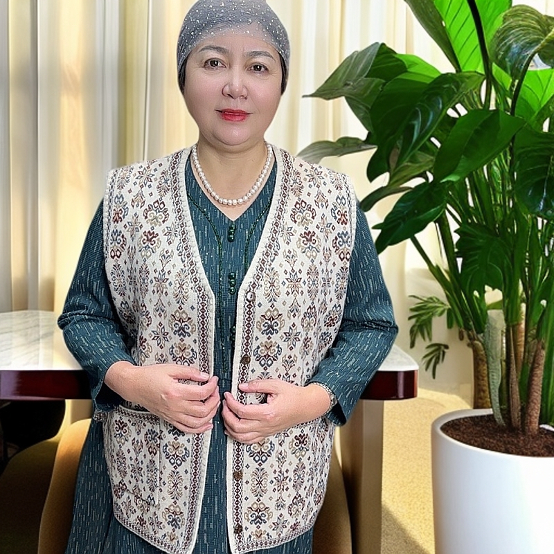 【新疆包邮】中老年女装加厚时尚马甲民族风西域风情大码外套