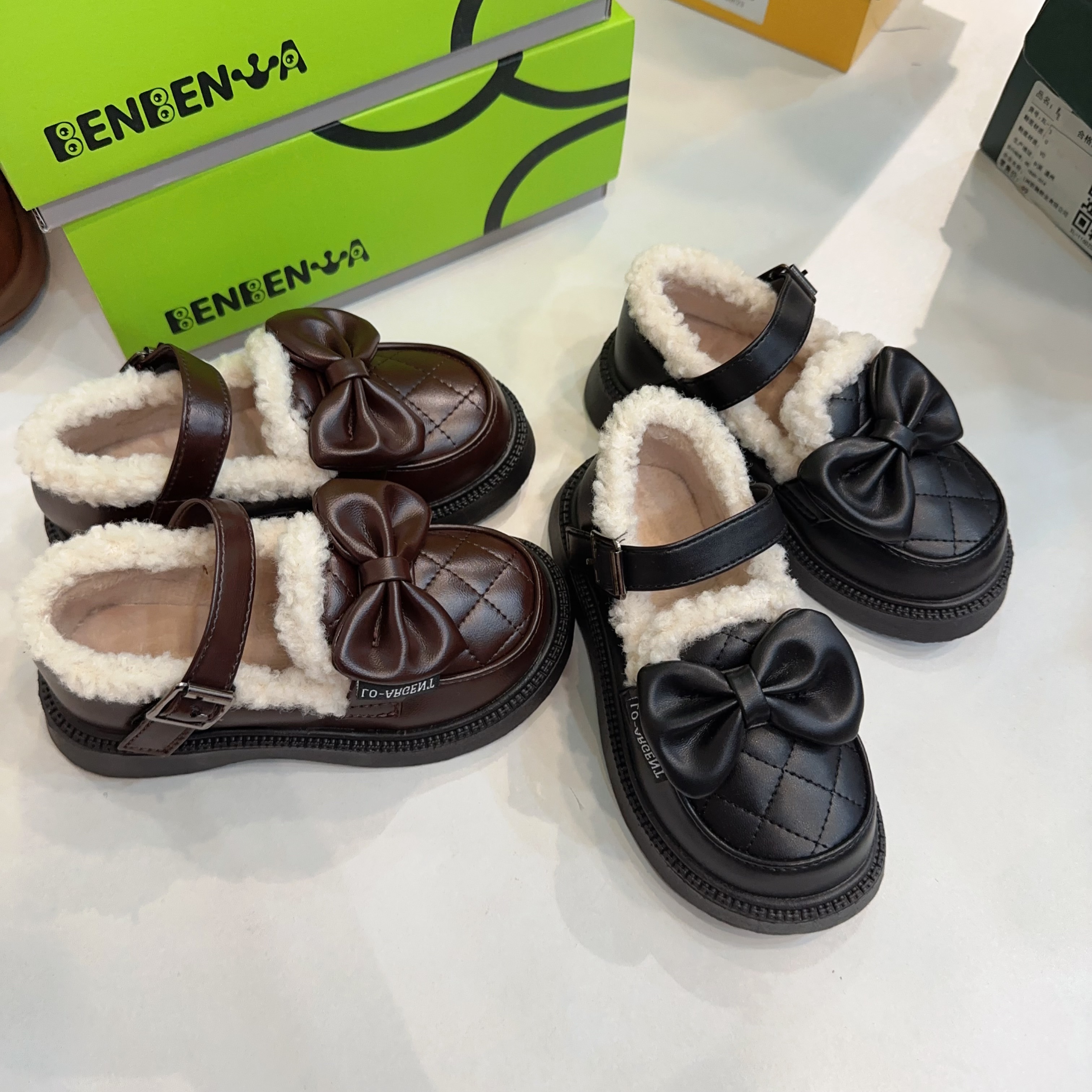 2025冬季新款韩版女童公主鞋加绒棉鞋595