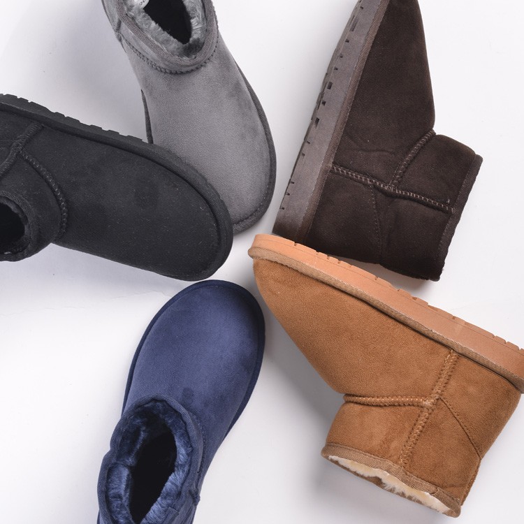 经典款雪地靴 男女情侣款麂皮绒雪地靴 防滑底35-44码
