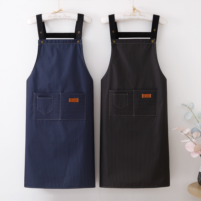 围裙厨房专用防水围裙长袖围裙加厚加肥围裙女围裙男士大号