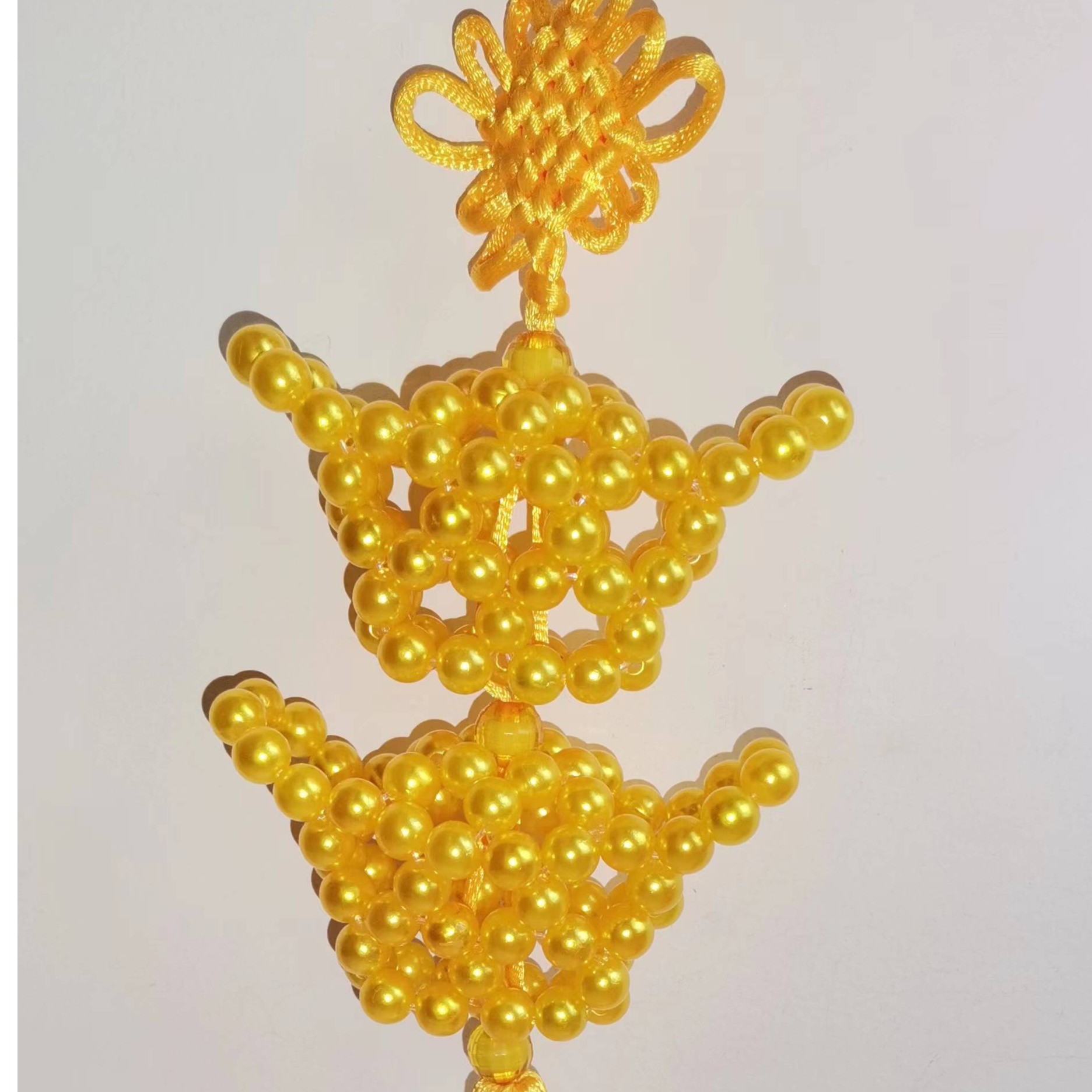 串珠珍珠元宝挂件材料包