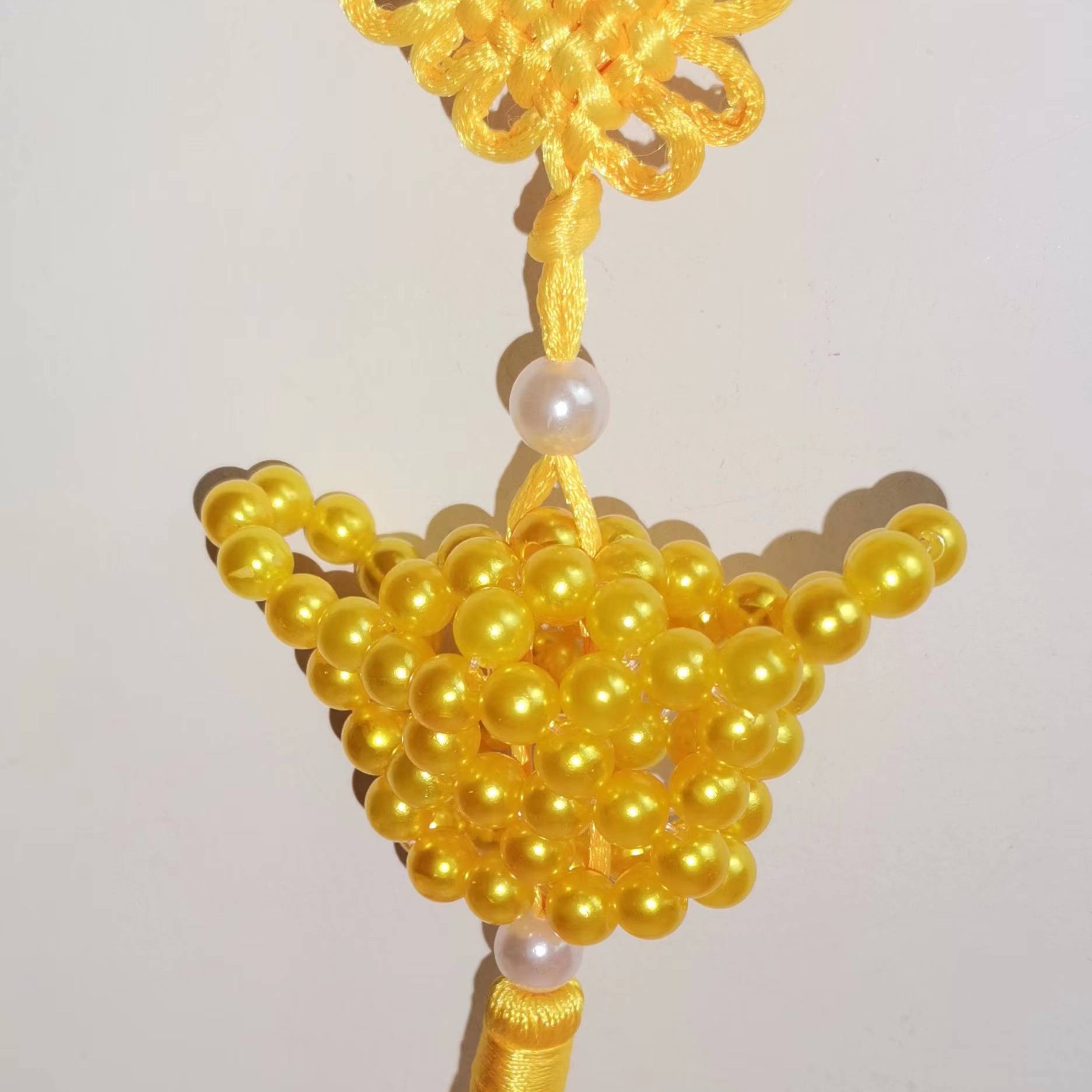 串珠元宝挂件成品