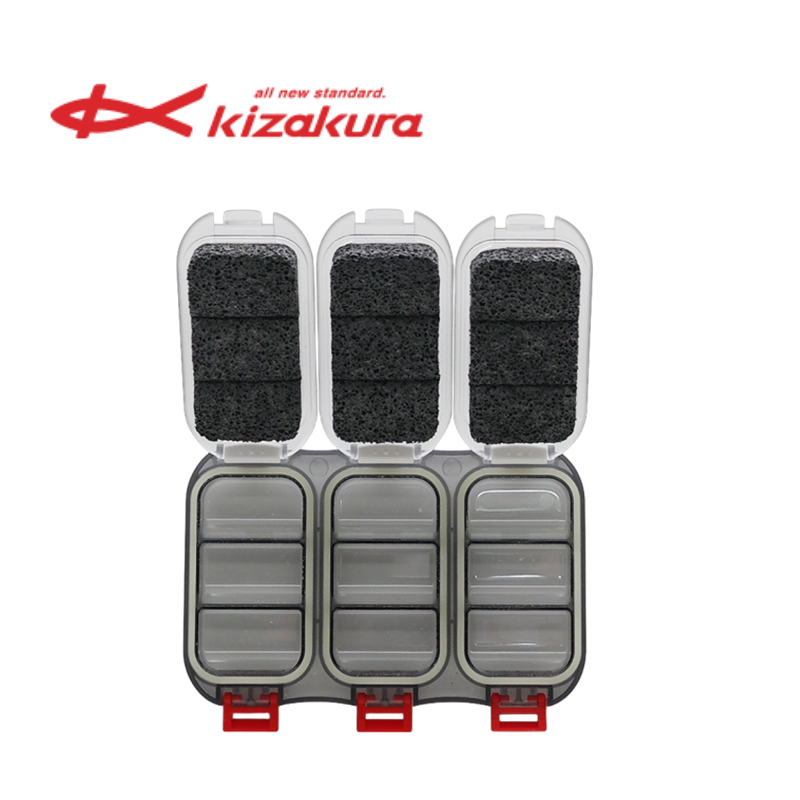 KIZAKURA/卡萨酷拉日本进口矶钓垂钓筏钓咬铅盒单层配件盒