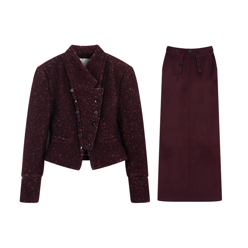 CUI CUI 崔崔【午夜梅子】法式复古高级感赫本小香风套装女C024467