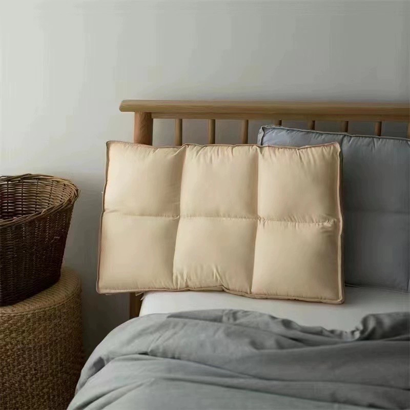 雅赞自营店【水洗立体睡得快枕】防螨家用软硬适中丝绒面包枕头宿舍