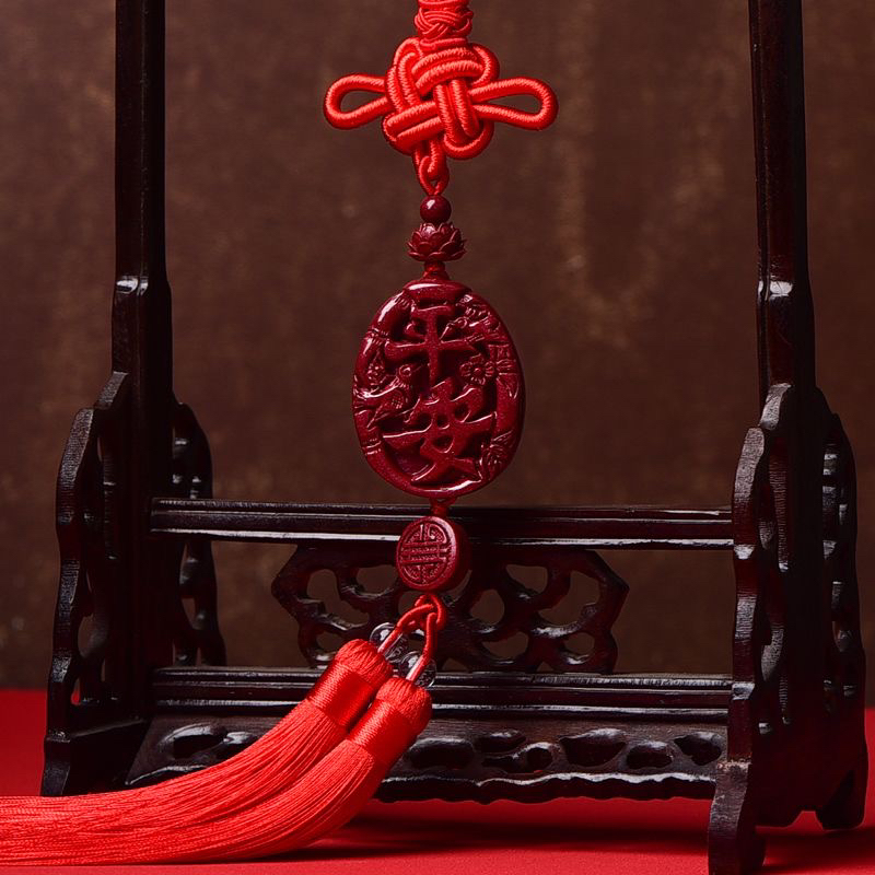 含辰砂工艺品朱砂车挂紫金喜鹊车挂款式时尚情侣礼物