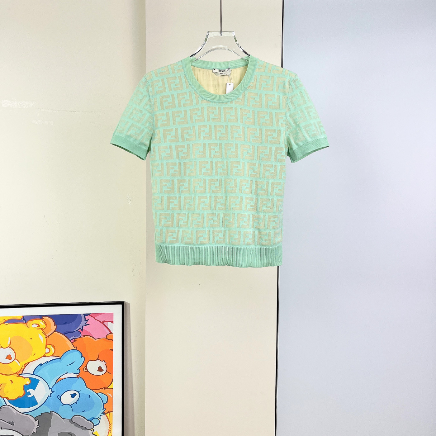 99新 FENDI/芬迪 针织短袖/36码/Xsp30767