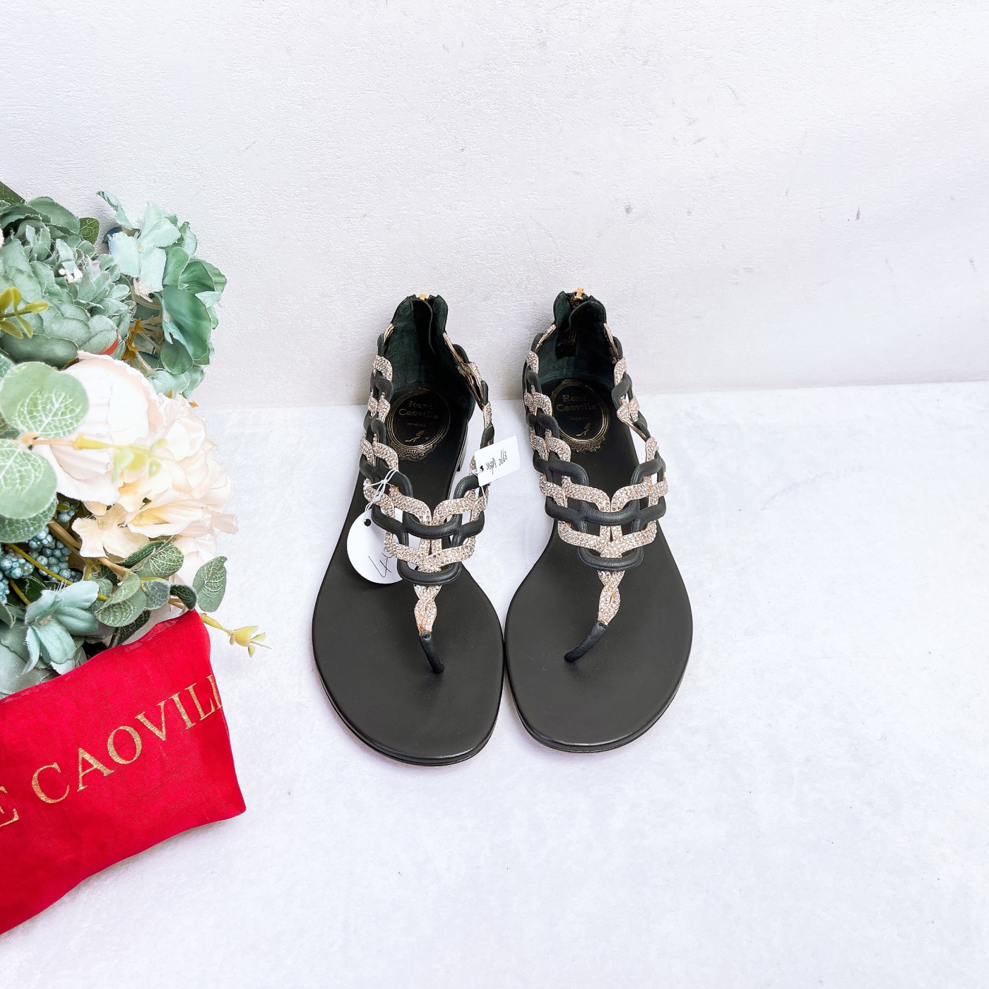 全新未使用 René Caovilla 凉鞋/40码/闲置/XspA2668