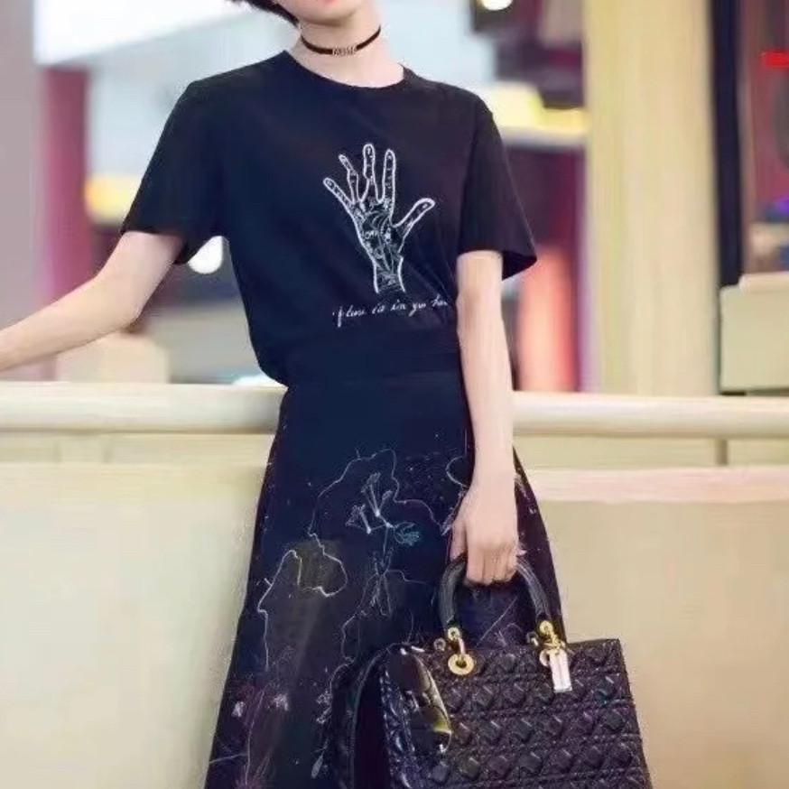 95新 DIOR/迪奥 短袖T恤/M码/成色95/Xspr2521