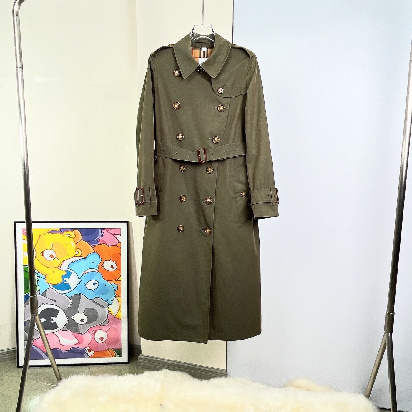 99新 BURBERRY/博柏利 风衣外套/UK6码/Xspa3681