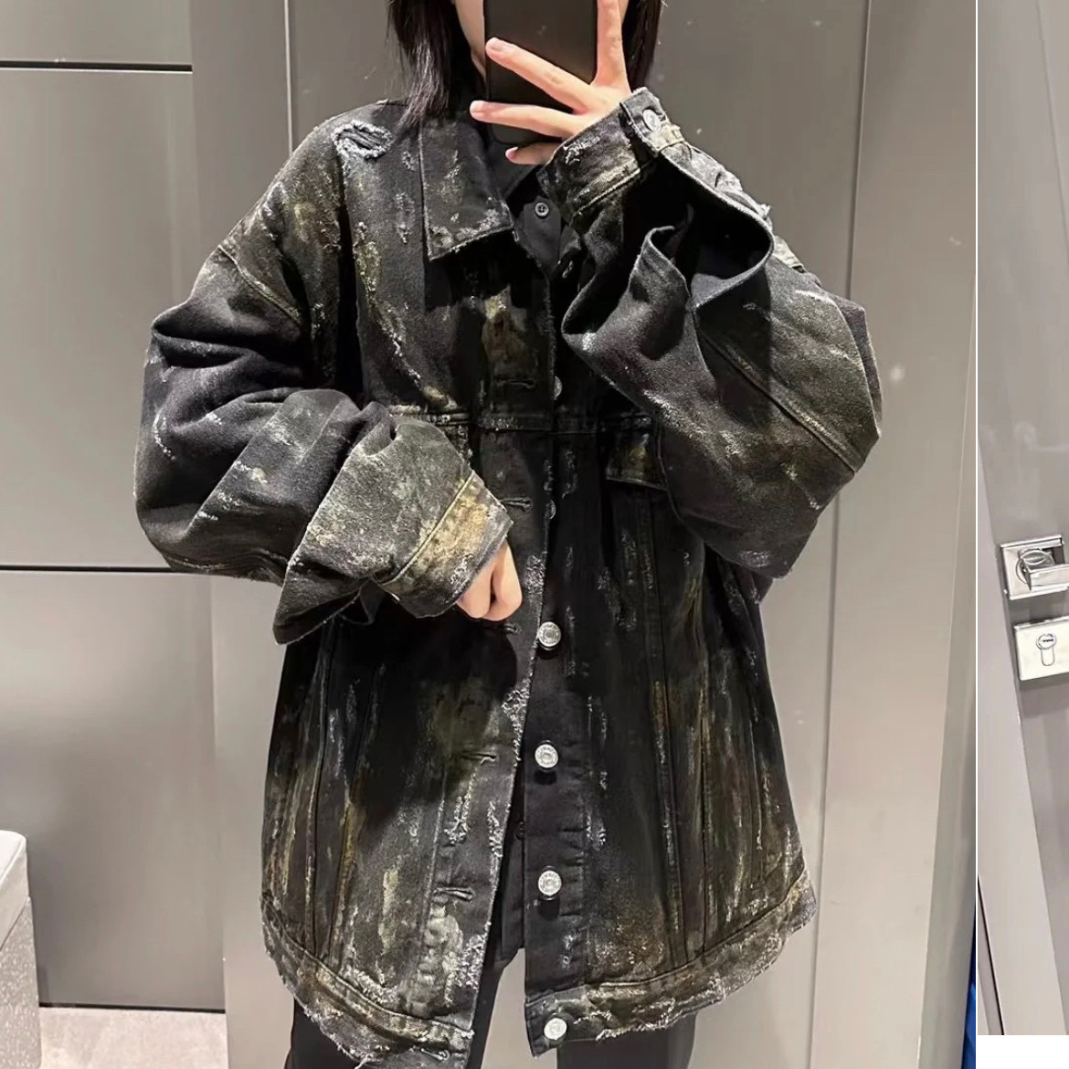未使用 Balenciaga/巴黎世家 牛仔外套/L码/闲置/Xsps8127