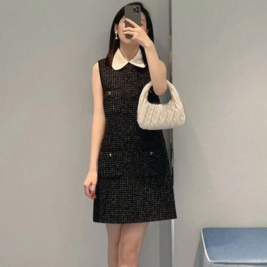 99新 MIU MIU/缪缪 无袖连衣裙/36码/Xsp30590