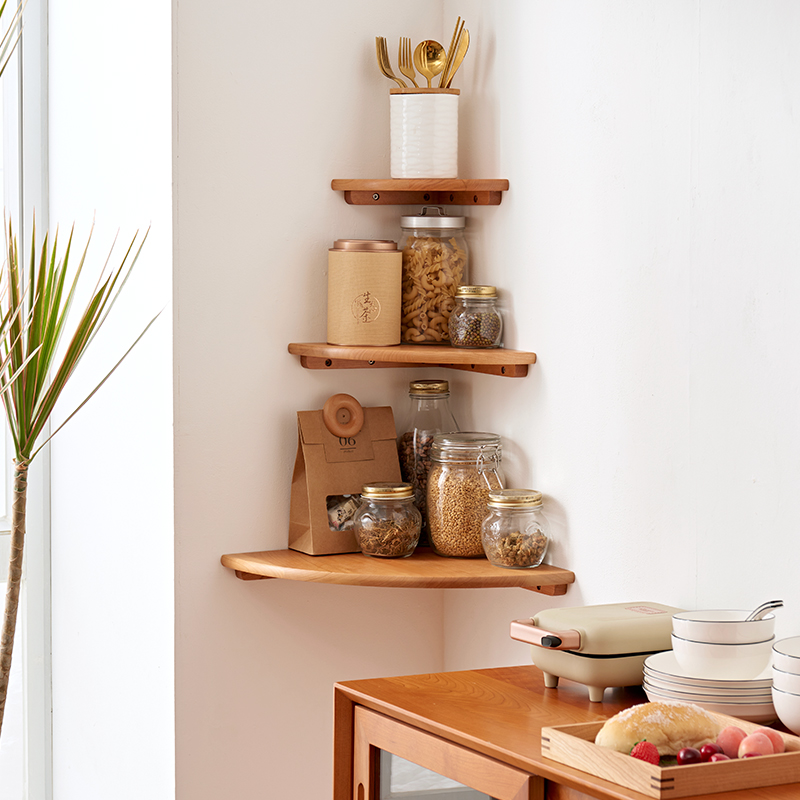 【瑕疵清仓】扇形隔板樱桃木/橡木 （多尺寸可选）