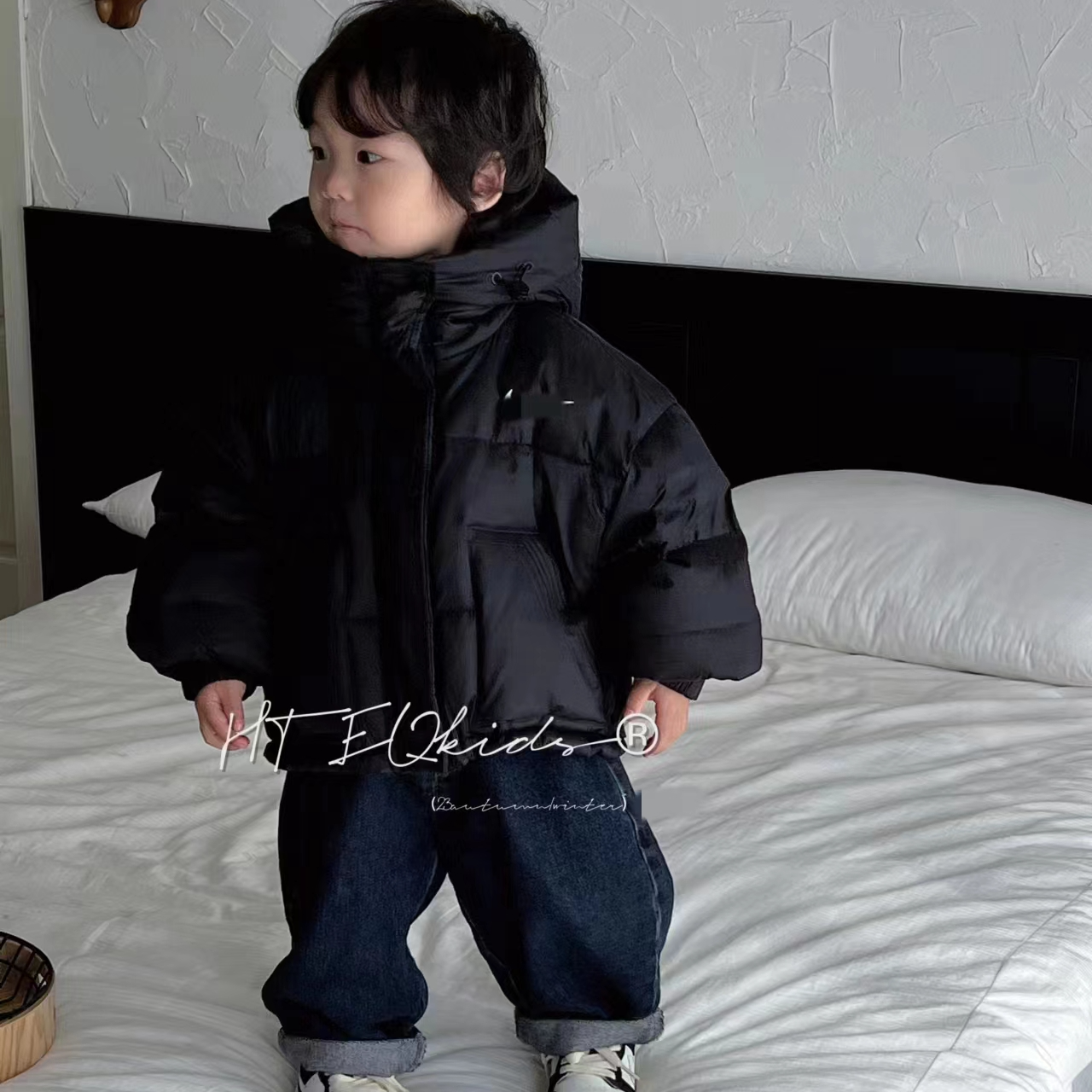 【D全店通用】冬季新款连帽潮款儿童羽绒服