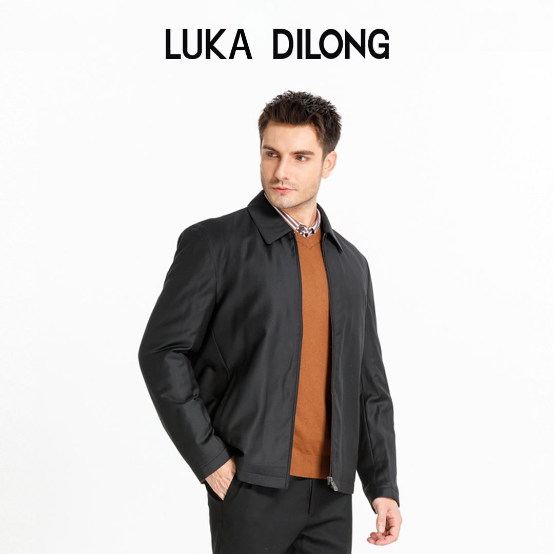 路卡迪龙-LP【羊毛+白鹅绒】休闲男士翻领羽绒服商政夹克154226102