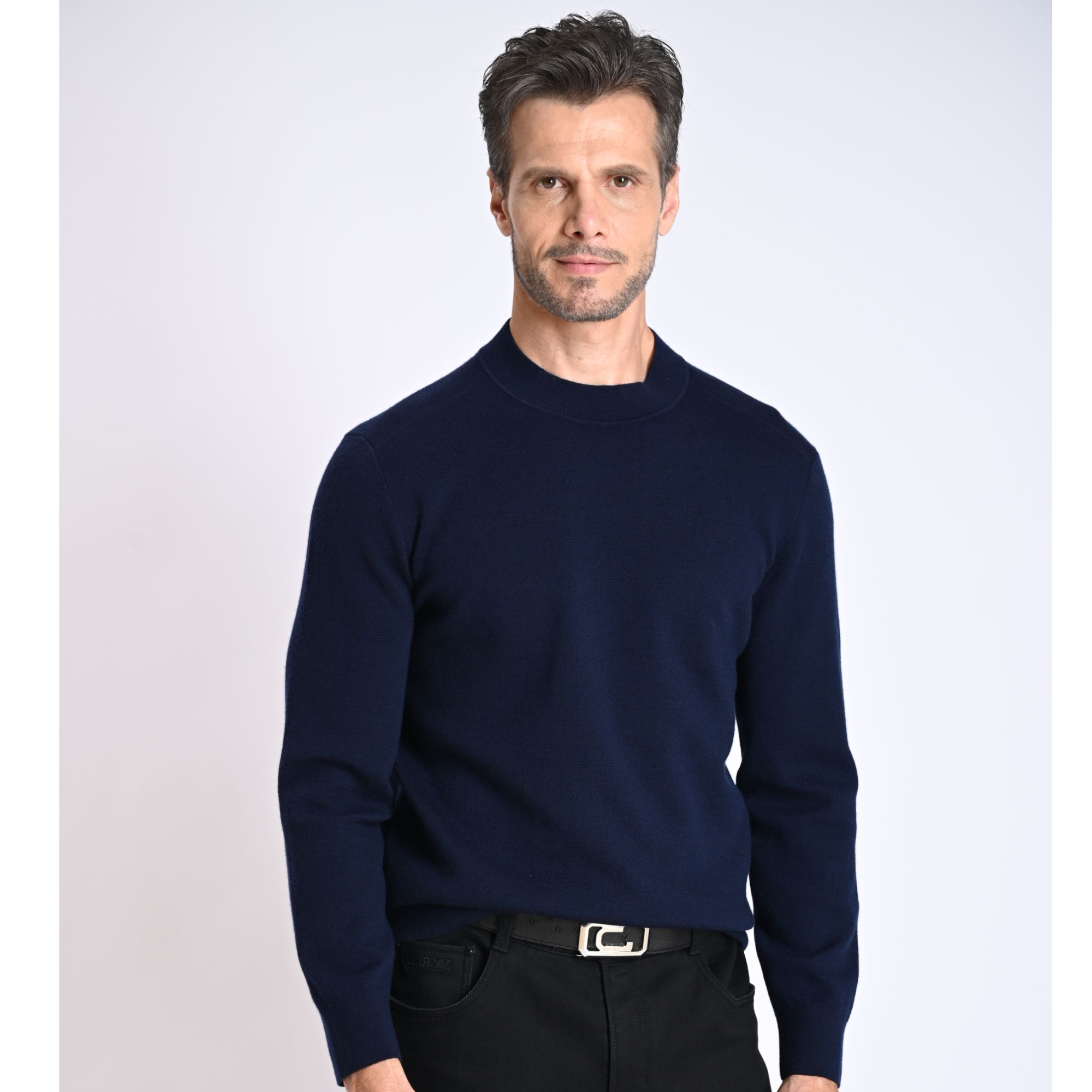 路卡迪龙-【澳毛羊绒】24年男士新款休闲羊绒男士针织衫-186247201