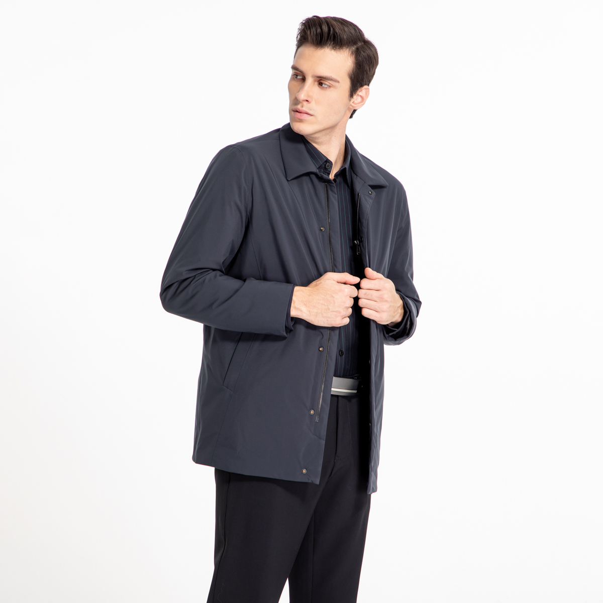 路卡迪龙-【白鸭绒】男士防风冬款保暖羽绒服-354246226