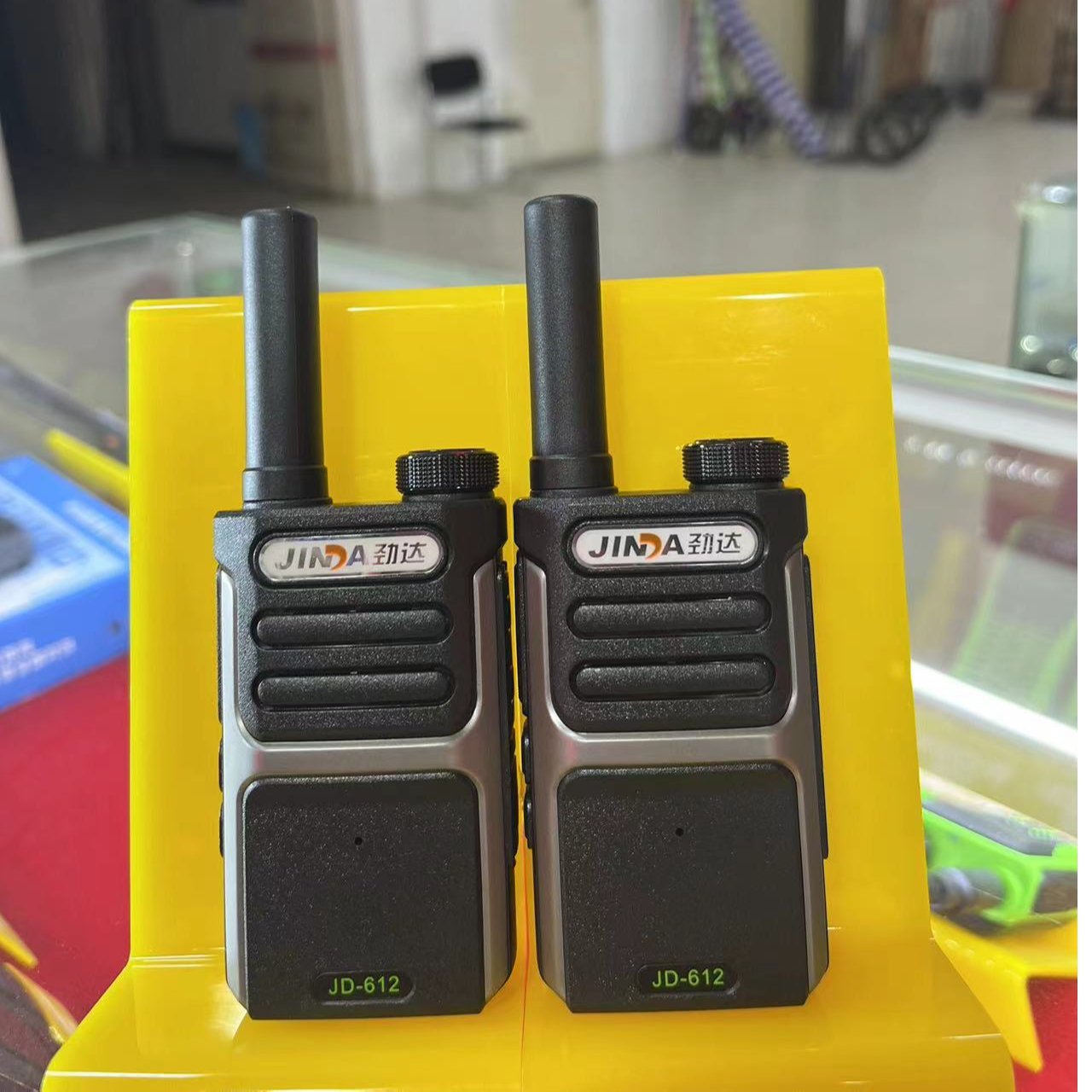 专业无线对讲机，JD-612,一键对频，防破码，跳频功能小型餐厅民用