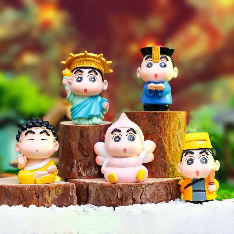 【拆盒】蜡笔小新新次元潮玩盲盒可爱摆件