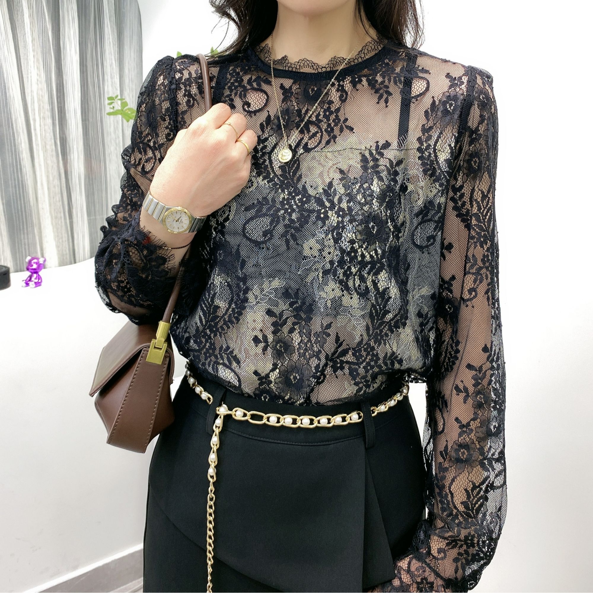 上衣衬衫气质显瘦长袖时尚百搭打底外套上衣女装