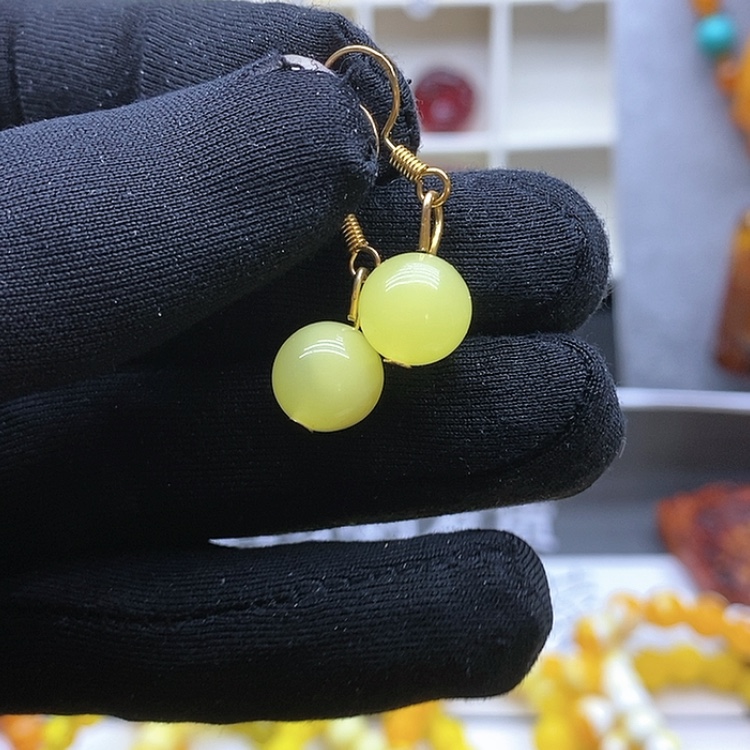 【闪购商品】蜜蜡耳饰未镶嵌