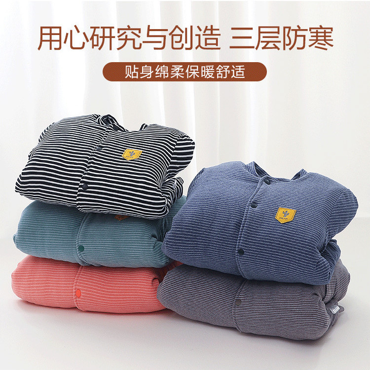 儿童2023 夹棉小棉袄加厚男女童中大童棉服校服内穿冬装儿衣内胆