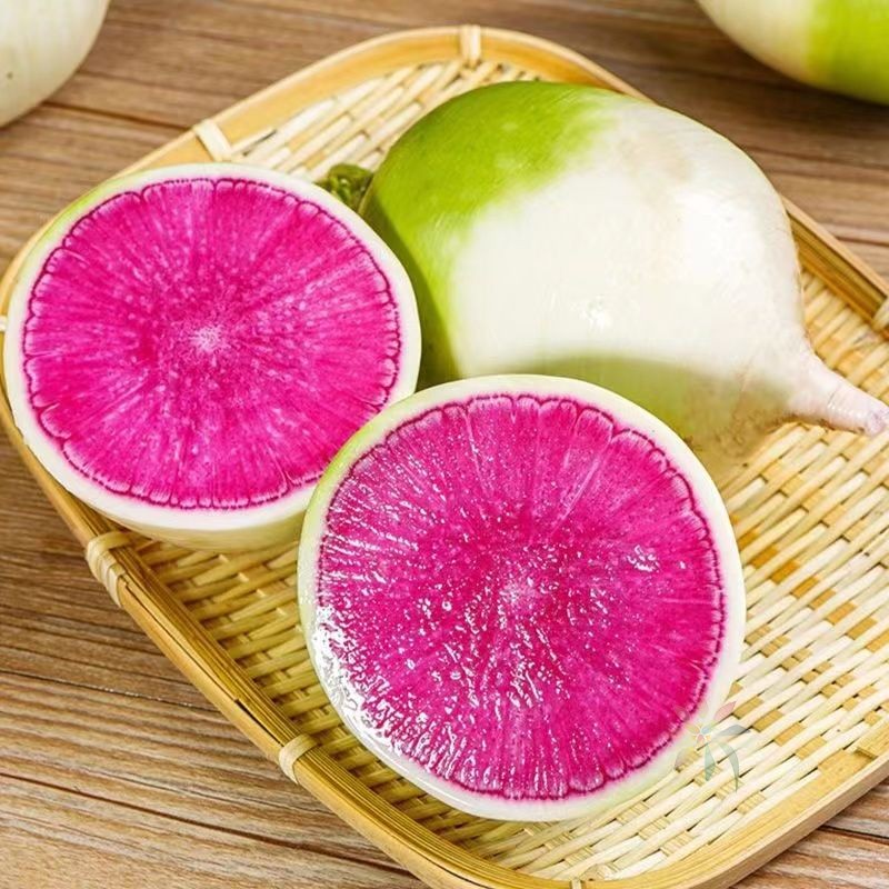 东北特产心里美萝卜甜脆多汁绿皮红心萝卜现挖现发产/0lb蔬菜组合