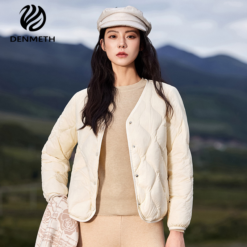 登美司女装内搭羽绒服95高定白鸭绒轻羽绒保暖锁温