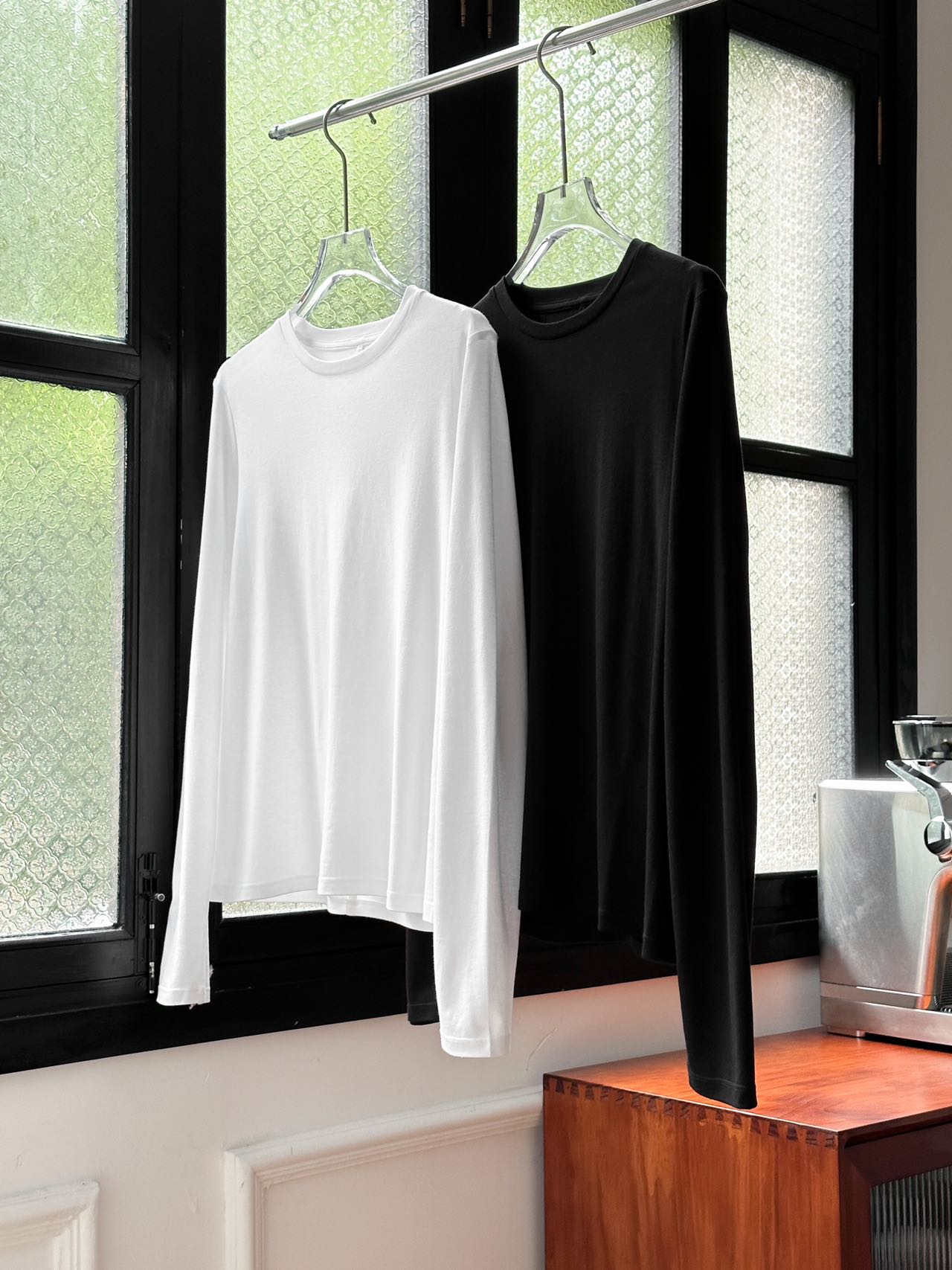 【周雨彤同款】内搭简约又高级的打底衫60克100支匹马棉TR纯色长袖T