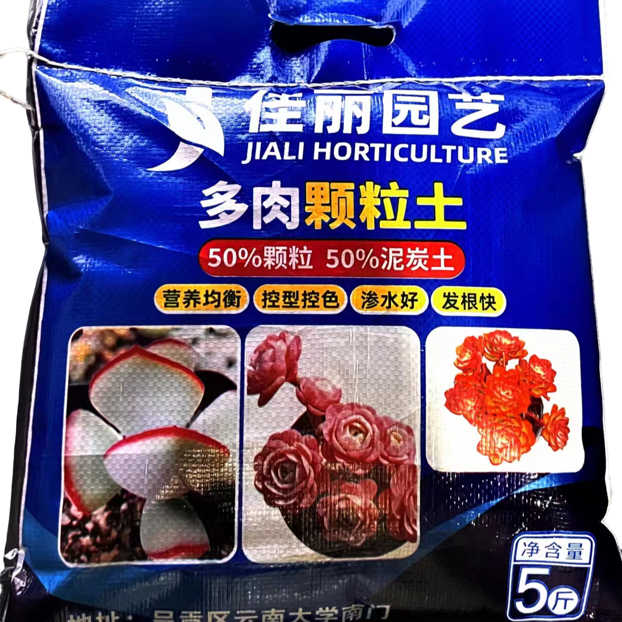 【同美园艺】—50%颗粒土5斤 疏松透气促进多肉控型控色专用优质净化