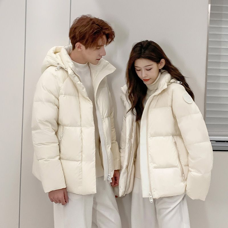 波司澄情侣羽绒服加厚短款男女轻型白鸭绒面包服时尚潮冬季新款外
