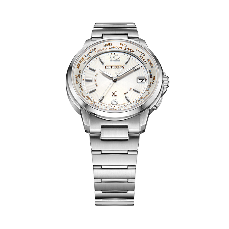 Citizen/西铁城光动能电波奶油拿铁男士腕表手表男款表CB1020-54B