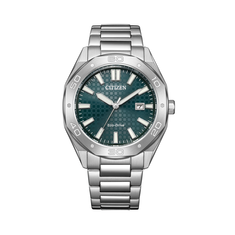 Citizen/西铁城光动能男士腕表BM7630-80X绿色高能感男款多功能表